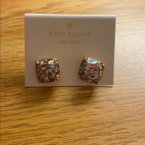 kate spade Glitter Stud Earrings